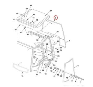 6099916M1 Parbriz Terex 820 860