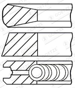 Segmenti Iveco 137mm (STD) 5,5-3-4mm