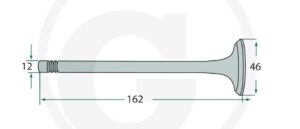 2870995M2 Supapa Evacuare Hanomag 46x12x162mm