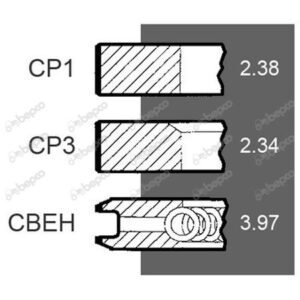 3802042 Segmenti Ø 102 mm 0.020''-0.51mm
