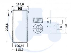 Set motor Renault super 5 Motor ALFA 592-30 / 591-30