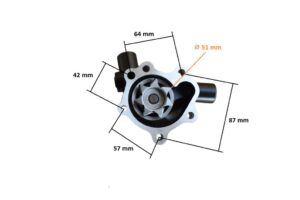 Pompa apa Yanmar 121000-42100 121000-42100, 12100042100, 121000-42101, 12100042101 121000-42010, 12100042010 129001-42005, 12900142005 129327-42100, 12932742100