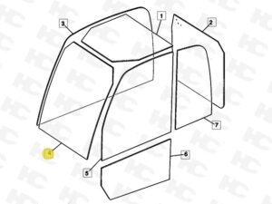 827/30501 Geam JCB
