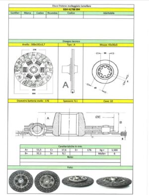 4741798094 Disc Ambreiaj 306 mm 45x36 Z-10
