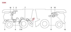 Curea Gates 4HB3556  0757373 , 87332161