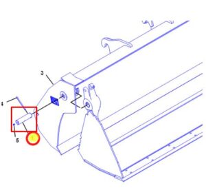 * Bolt Cupa Caterpillar ( 50x190mm )