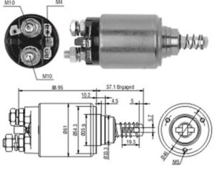 0331402031 Bobina Electromotor 24v