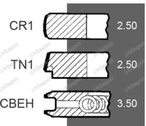 Segmenti Ø 103 2.5x2.5x3.5 mm 4181A045 4222950M91