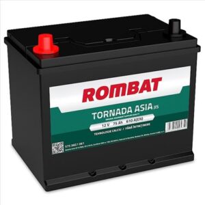- ACUMULATOR ROMBAT TORNADA ASIA 75AH 610A 259X178X222 +STG