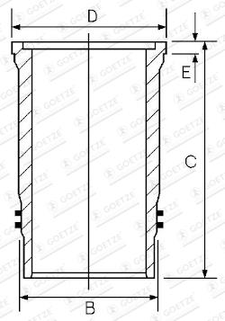 - Camasa piston Perkins 4.107
