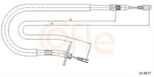 10.9877 CABLU FRANA DE PARCARE MERCEDES SPRINTER  9044200585 A904420058 A9044200585